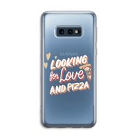 Pizza is the answer: Samsung Galaxy S10e Transparant Hoesje