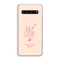 Where flowers bloom: Samsung Galaxy S10 5G Transparant Hoesje