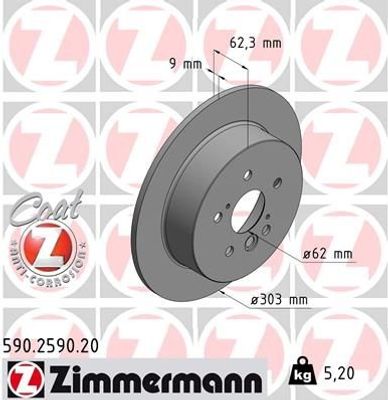 Remschijf Coat Z 590259020