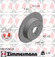 Remschijf Coat Z 590259020