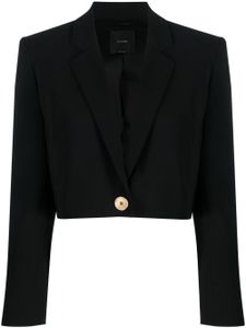 PINKO blazer crop à simple boutonnage - Noir