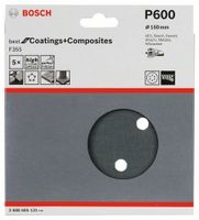 Bosch Accessories Best for Stone 2608605131 Excenterschuurpapier Met klittenband, Geperforeerd Korrelgrootte (num) 600 (Ø) 150 mm 5 stuk(s) - thumbnail