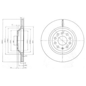 Delphi Diesel Remschijf BG3975