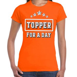 Topper for a day concert t-shirt voor de Toppers oranje dames