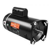 VEVOR 2 HP zwembadpompmotor, 56Y frame, 230V (7,8 Amp) 3450 RPM, 60Hz, 1,3 inschakelduur, 50μF/250V condensator, linksdraaiende vierkante flensvervangingsmotor