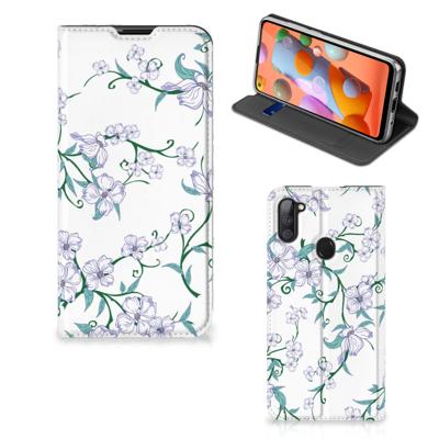 Samsung Galaxy M11 | A11 Uniek Smart Cover Blossom White