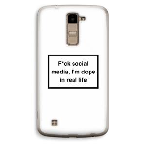 I'm dope: LG K10 (2016) Transparant Hoesje