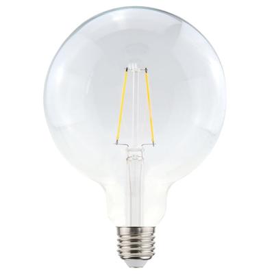 LED Filament lamp E27 - 4,5 Watt 470 Lumen - G125 - 2700K Warmwit licht - Dimbaar - Helder glas