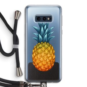 Grote ananas: Samsung Galaxy S10e Transparant Hoesje met koord