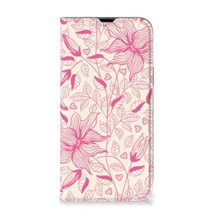 iPhone 13 Pro Max Smart Cover Pink Flowers