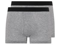 LIVERGY 2 heren boxers (XXL, Grijs)