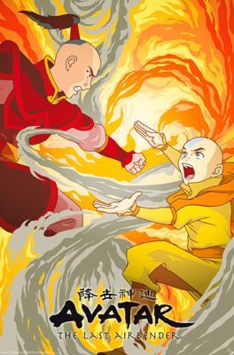 Poster Avatar Aang vs Zuko 61x91,5cm