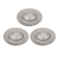 Philips Led inbouwspotsDive (3x) 3x5w - 2700K - 8,5cm nikkel mat - 75595900