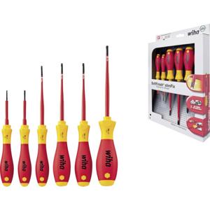 Wiha VDE-Torx-Schraubendreher 1000V 6-tlg. T8-T25 SoftFin.-slimFix Schroevendraaierset VDE 6-delig Binnen-Torx
