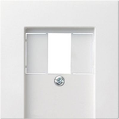 Gira ST55 usb/tae plaat wit
