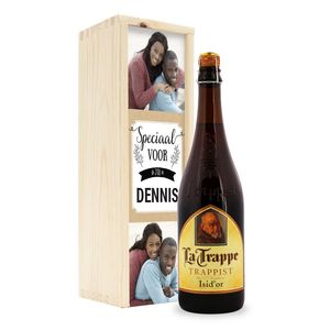 Bier in bedrukte kist - La Trappe Isid&apos;or