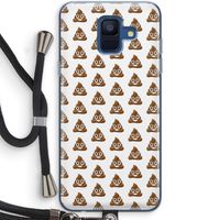 Poop emoji: Samsung Galaxy A6 (2018) Transparant Hoesje met koord