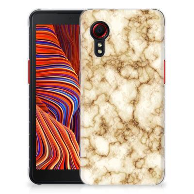 Samsung Galaxy Xcover 5 | TPU | Siliconen hoesje | Marmer Goud