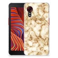 Samsung Galaxy Xcover 5 | TPU | Siliconen hoesje | Marmer Goud