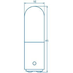 Barthelme 00100029 Buislampje 220 V, 260 V 6 W, 10 W BA15d Helder 1 stuk(s)