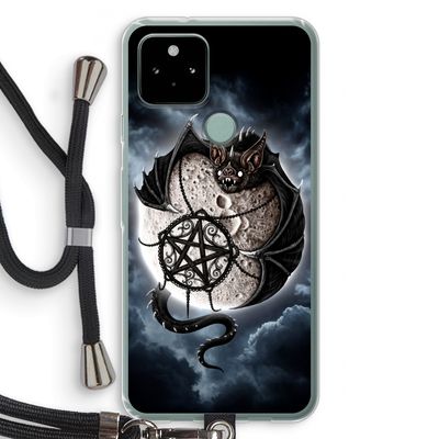 Volle maan: Pixel 5 Transparant Hoesje met koord