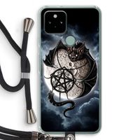 Volle maan: Pixel 5 Transparant Hoesje met koord