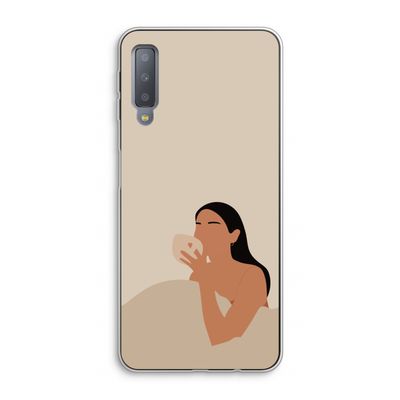 Fresh coffee: Samsung Galaxy A7 (2018) Transparant Hoesje