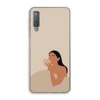 Fresh coffee: Samsung Galaxy A7 (2018) Transparant Hoesje