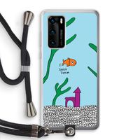 Aquarium: Huawei P40 Transparant Hoesje met koord
