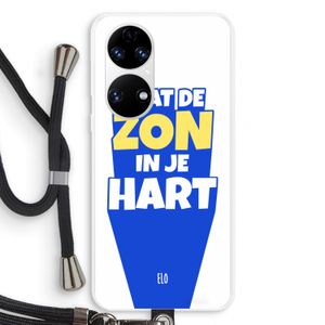 Laat de zon in je hart: Huawei P50 Transparant Hoesje met koord