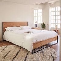 Kave Home Bed Taiana Eiken, 160 x 200cm - Bruin