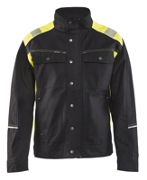Blåkläder Jack. Ongevoerd Visible 40951370 | Zwart/High-Vis Geel | Maat XL - 7330509534700