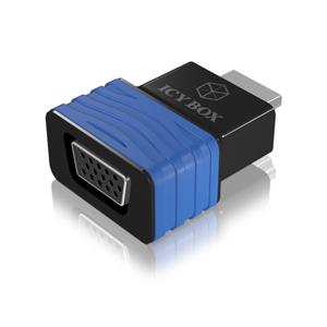 ICY BOX Monitor Adapter [1x HDMI-stekker - 1x VGA-bus] IB-AC516, HDMI® (A-Type) zu VGA Dongle, Full HD 1080P, 1920x1080