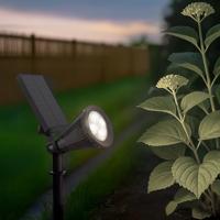 Solar spot highlight voor wandmontage of grondspies - buitenlamp op zonne energie
