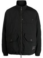 izzue veste bomber à patch logo - Noir