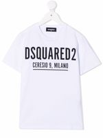 DSQUARED2 KIDS t-shirt en coton à logo imprimé - Blanc - thumbnail