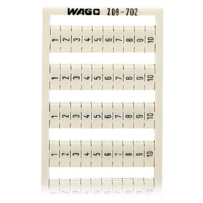 WAGO 209-702 Markeringskaarten Wit 5 stuk(s)