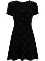 CHANEL Pre-Owned robe à imprimé CC (années 1990) - Noir