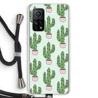 Cactus Lover: Xiaomi Mi 10T 5G Transparant Hoesje met koord