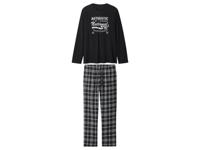 esmara Men Flanellen heren pyjama (Zwart, S)