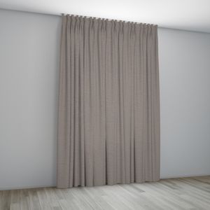 Overgordijn Milaan Taupe Coupage