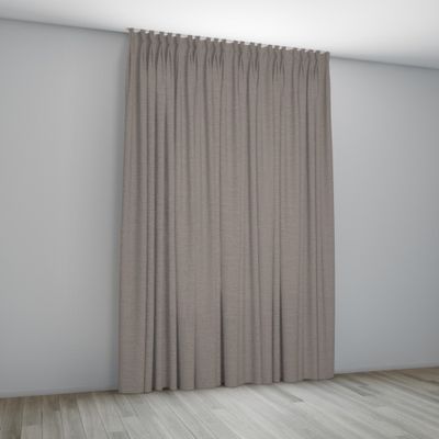 Overgordijn Milaan Taupe Coupage
