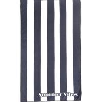 Beach Club Strandlaken Summer Vibes - Antraciet - 100x180 cm