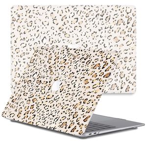 Lunso MacBook Air 13 inch (2010-2017) cover hoes - case - Leopard Rose Gold