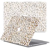 Lunso MacBook Air 13 inch (2010-2017) cover hoes - case - Leopard Rose Gold