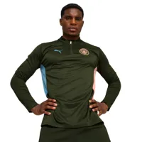 Manchester City 1/4-Zip Trainingstop Senior 2024/2025 Groen - Maat XS - Kleur: Donkergroen | Soccerfanshop