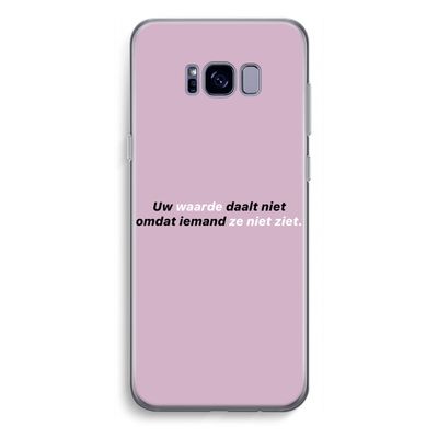 uw waarde daalt niet: Samsung Galaxy S8 Plus Transparant Hoesje