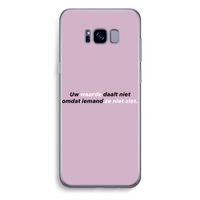uw waarde daalt niet: Samsung Galaxy S8 Plus Transparant Hoesje