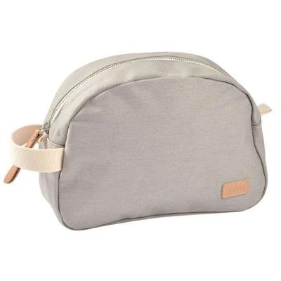 BEABA, parelgrijze canvas babytoilettas
