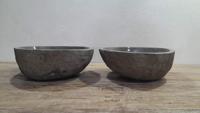 Aufsatzwaschbecken aus Flussstein Satz RM250310AB, 41x38x15 cm